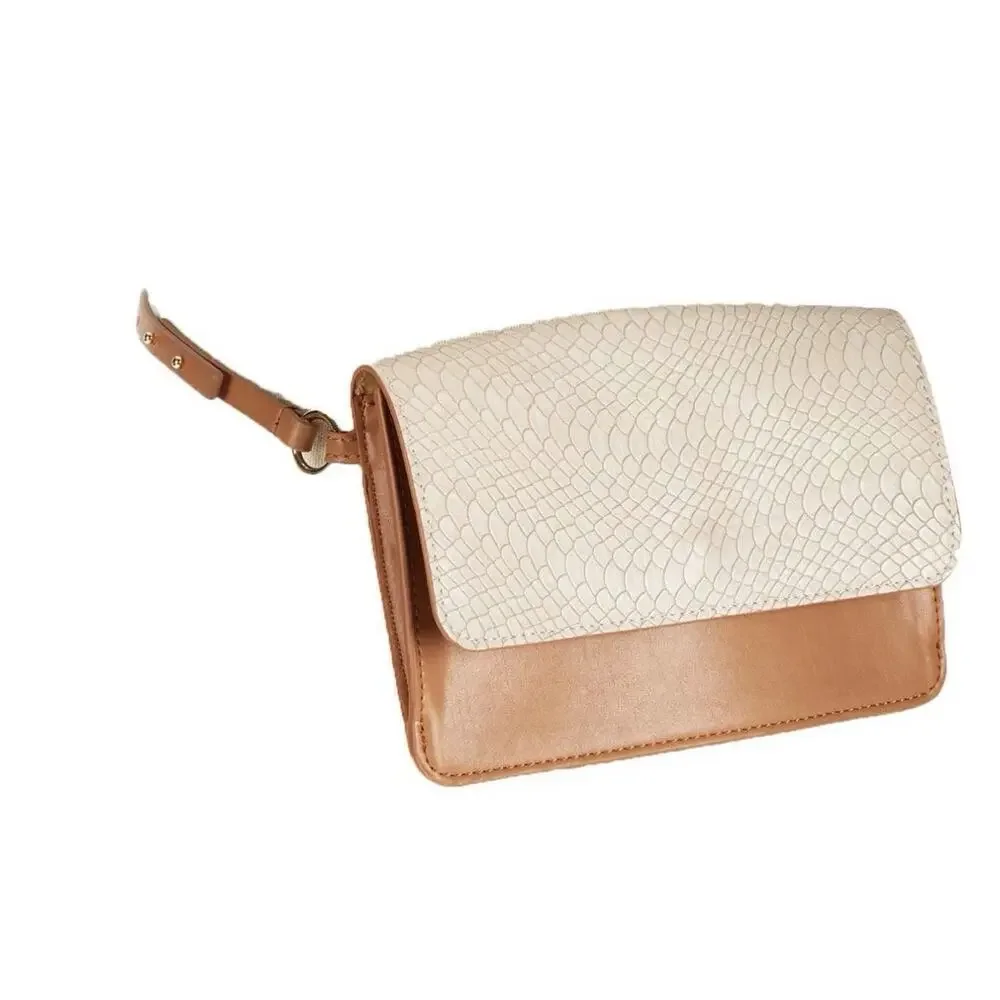 INC International Concepts Python Embossed Bag Women Faux Snakeskin NWT